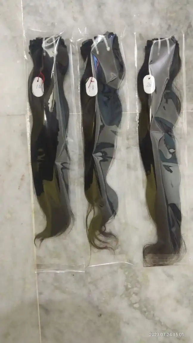100% Unprocessed Natural Human Hair.india Best Hot 6A Hair Waft