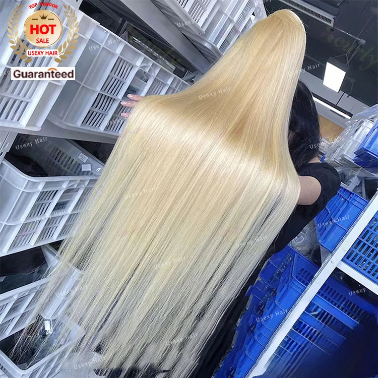 Affordable 613 Blonde Indian Virgin Hair Wig Preplucked Bone Straight 4x4 Closure Wig Vendor Human Hair Lace Wig Human Hair