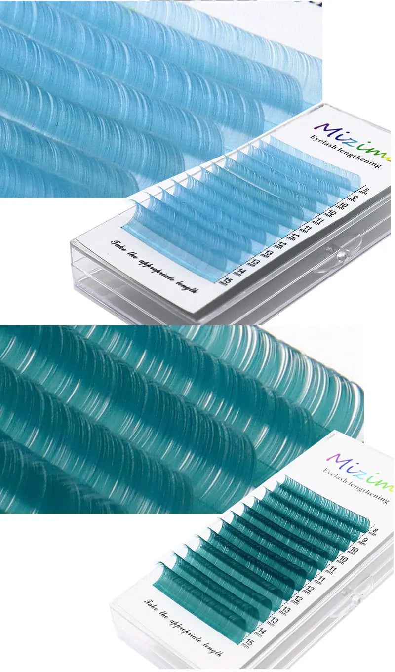 New White Color 8-15 Length Mixed With Natural Softness Extended Professional Grafting False Eyelashes Makeup C/D