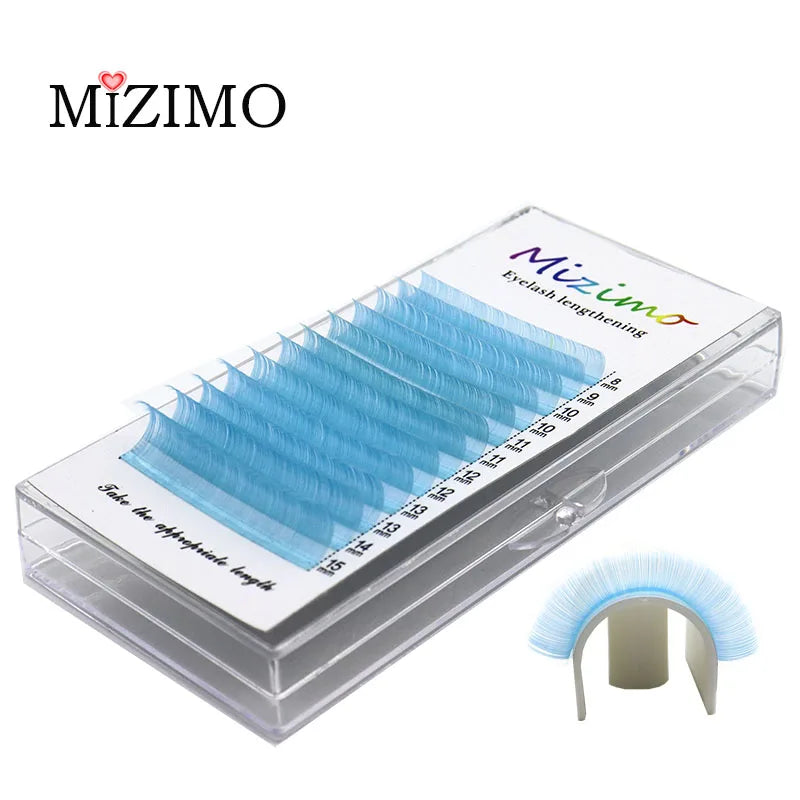 New White Color 8-15 Length Mixed With Natural Softness Extended Professional Grafting False Eyelashes Makeup C/D