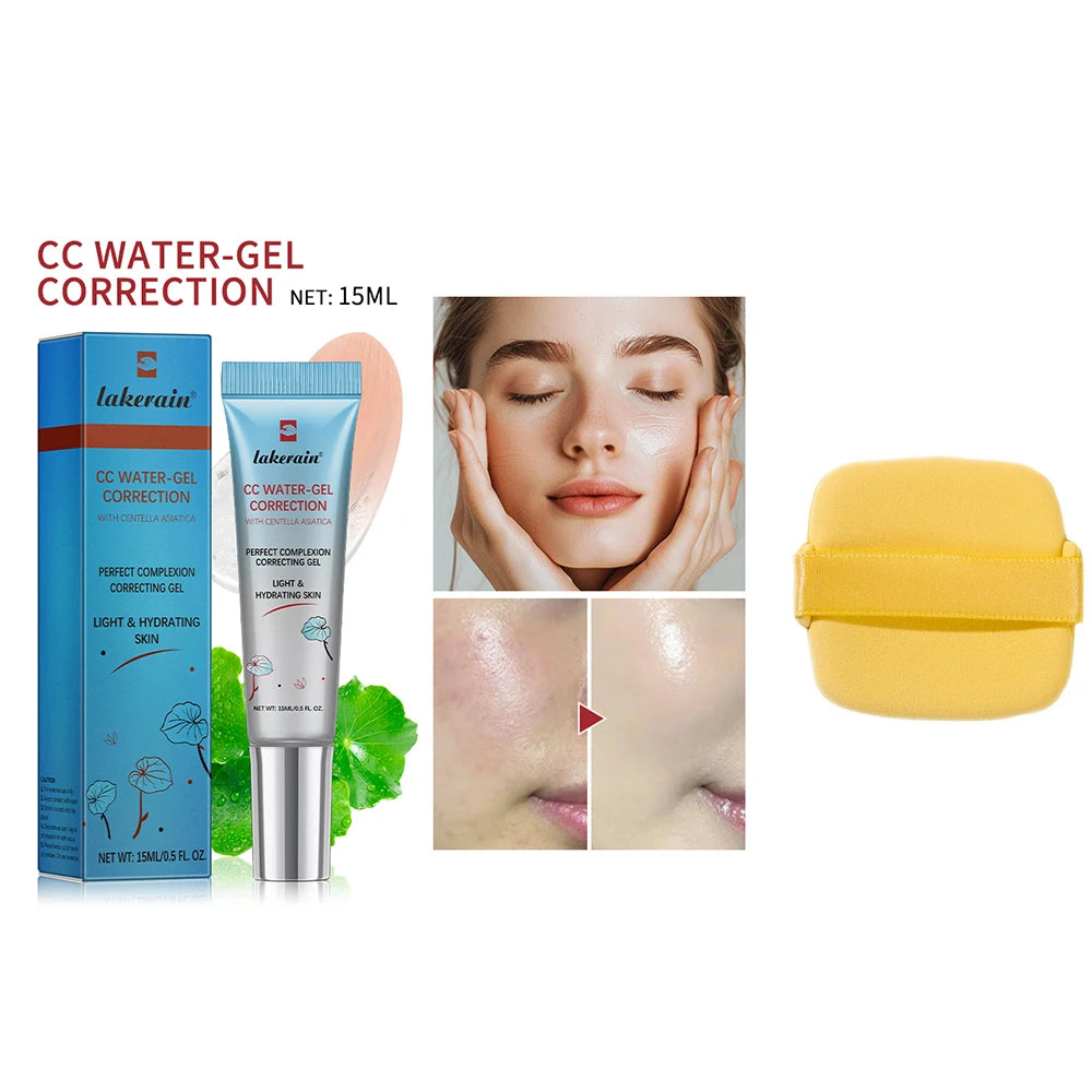 3pcs CC Cream Color Changing Liquid Foundation Centella Korean High Coverage Foundation Foundation Cream for Face Base Makeup