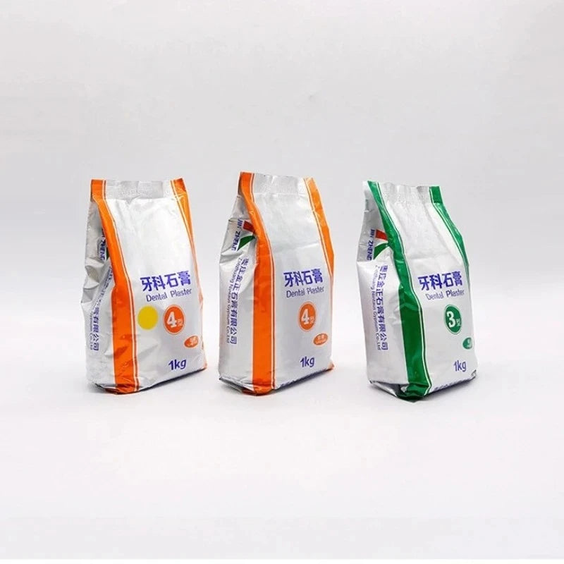 1KG/pack Dental Super Hard Plaster Type 4 Casting Crown Dental Model All Ceramic Mold Powder Dental Specific Gypsum Powder