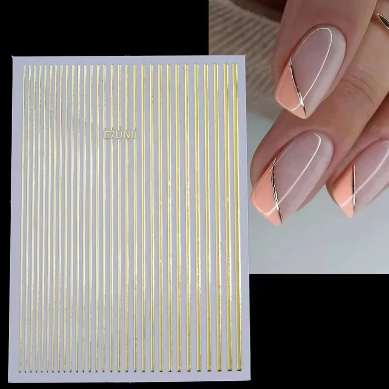 3D Nail Sticker Bowknot Long Silk Ribbon Flower Self-Adhesive Sliders Nail Art Decoration Decals DIY Manicure Accesories New