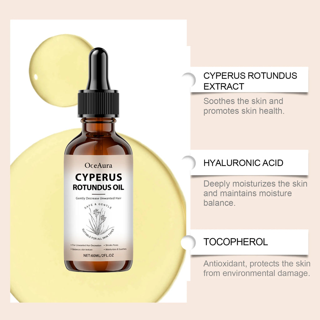 Body Hair Removal Oil for Hair Removal Essence Reduce Armpit Arms Body Hair Inhibitor Shrink Pores Smooth Skin Care Serum