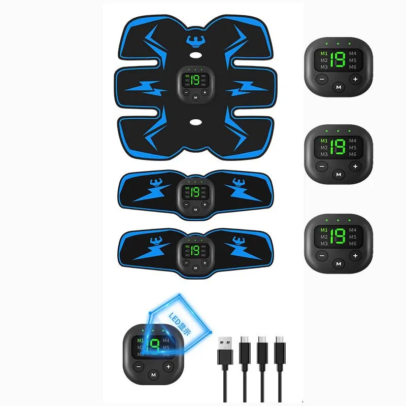 Customizable EMS Wireless Muscle Stimulator Trainer Smart Fitness Electric Weight Loss Stickers Body Slimming Massager