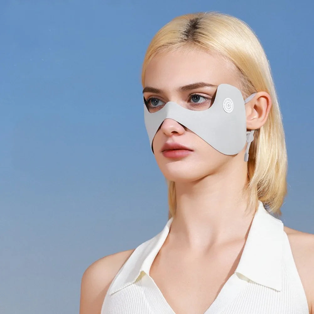 Unisex Sonnenschutz Anti-UV Eisseide Gesichtsschal Gesichtsmaske Sportmaske