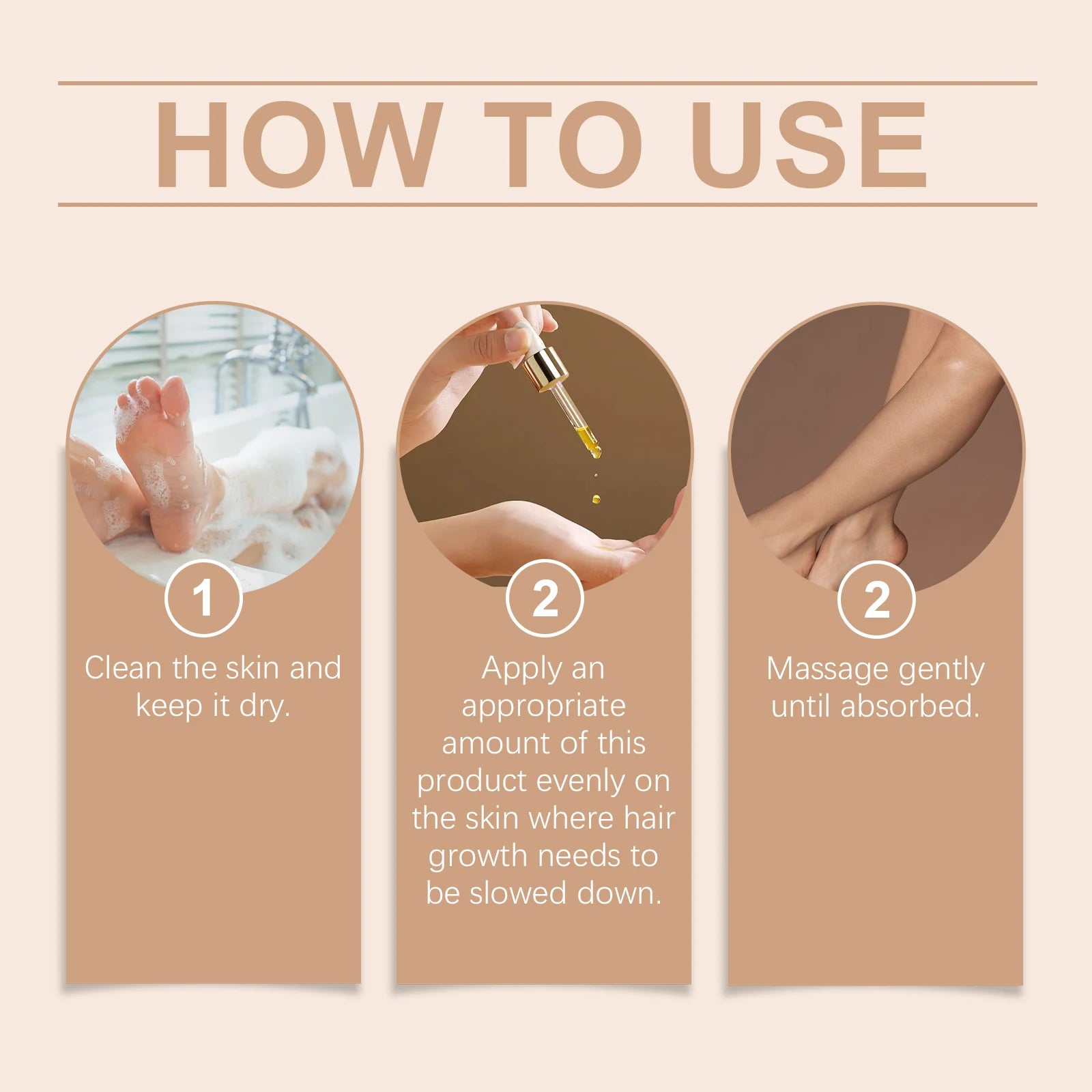 Body Hair Removal Oil for Hair Removal Essence Reduce Armpit Arms Body Hair Inhibitor Shrink Pores Smooth Skin Care Serum