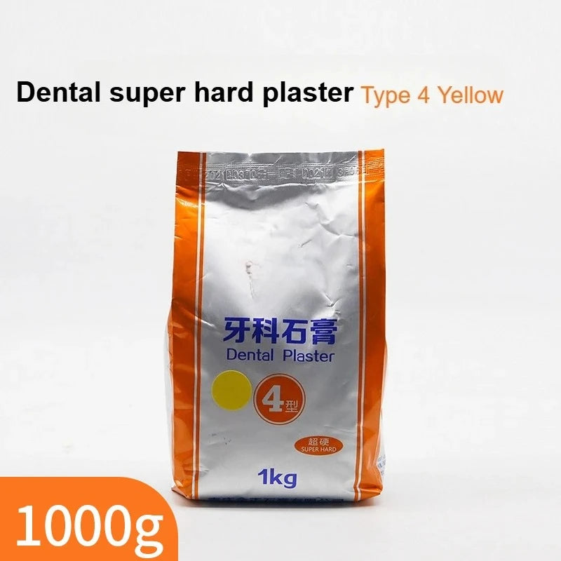1KG/pack Dental Super Hard Plaster Type 4 Casting Crown Dental Model All Ceramic Mold Powder Dental Specific Gypsum Powder