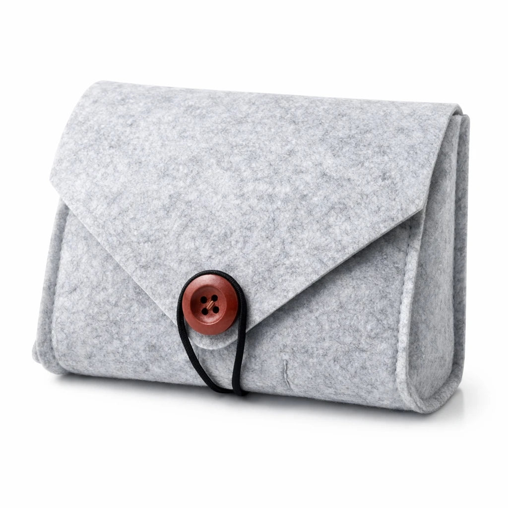 Portable Felt Storage Bag Outdoor Travel Digital Cable Electronics Accessories Organizer Charge Earphone Makeup Storage Pouches