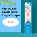 Tongue coating brush tongue scraper, cleaner cleaning brush, care toothbrush double-sided tongue scraper, 1 PCS