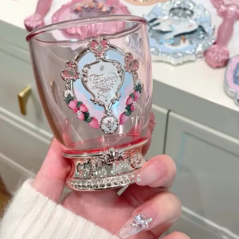 Flower Knows Butterfly Cloud Collar Collection Cosmetic Mirror Hand Holding Mirror Exquisite Relief Makeup Tools Mermaid Mirror