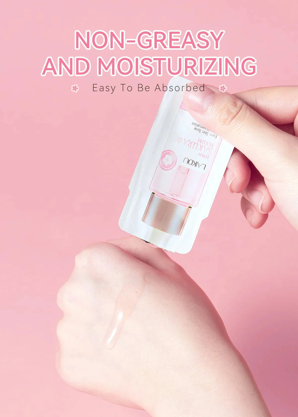 Sakura Whitening Gesichts-Serum Anti-Aging Verblasst feine Linien Strafft Poren Verbessert Melaninpigment Stumpfer Feuchtigkeitsspender Hellt die Hautpflege auf