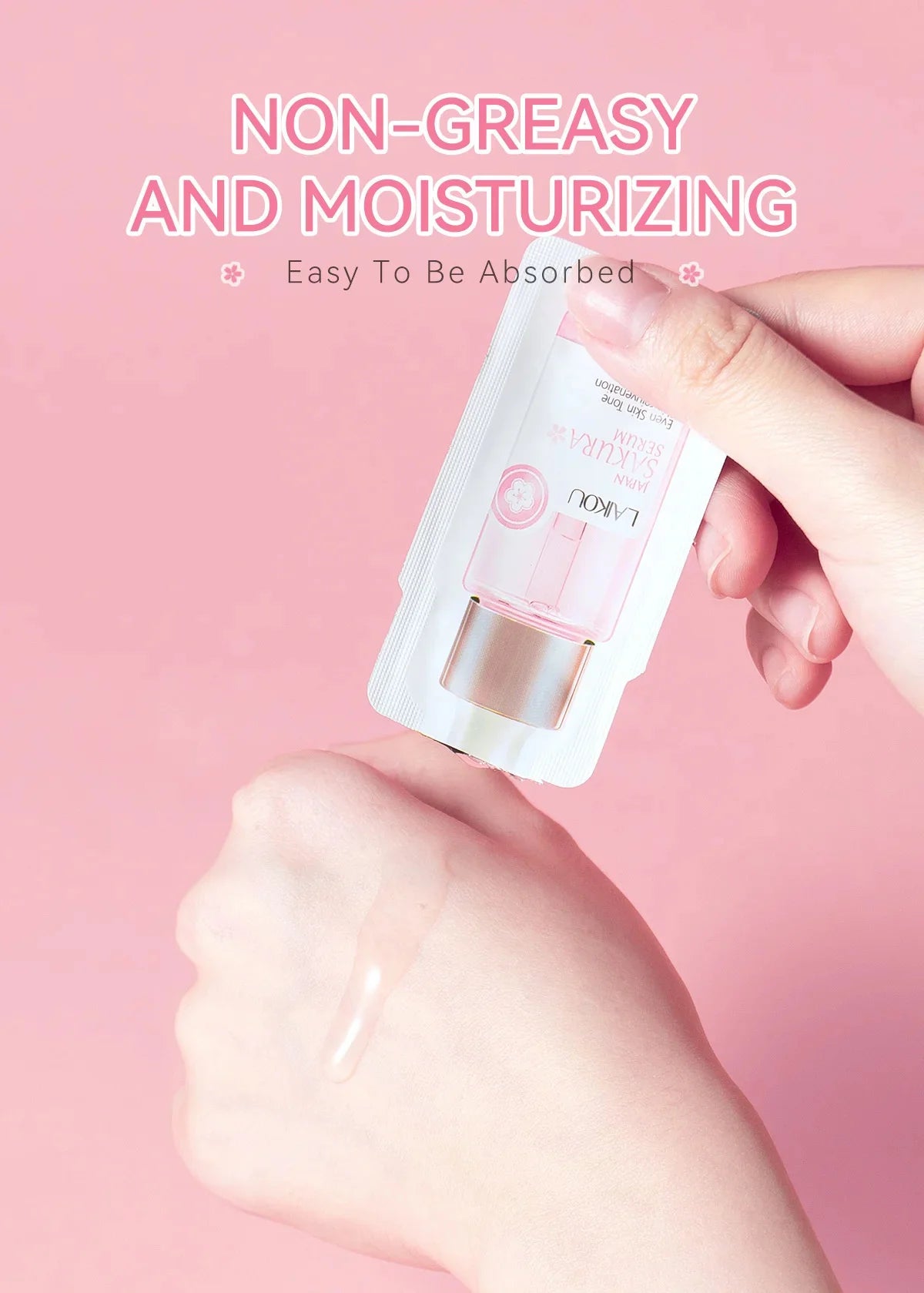 Sakura Whitening Gesichts-Serum Anti-Aging Verblasst feine Linien Strafft Poren Verbessert Melaninpigment Stumpfer Feuchtigkeitsspender Hellt die Hautpflege auf