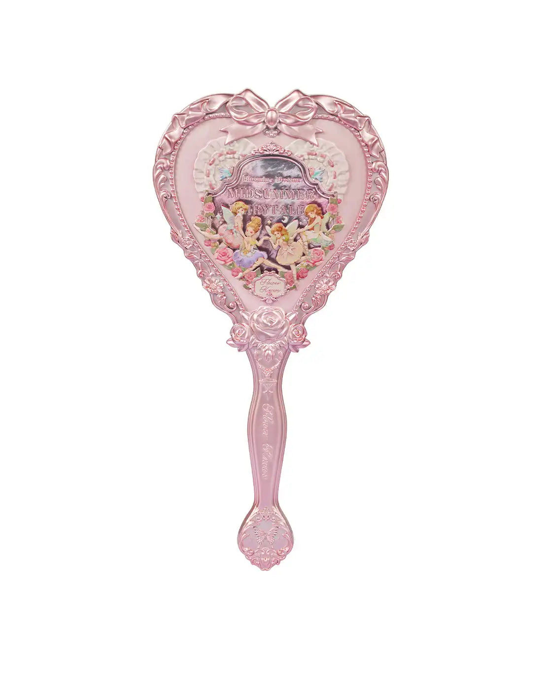 Flower Knows Butterfly Cloud Collar Collection Cosmetic Mirror Hand Holding Mirror Exquisite Relief Makeup Tools Mermaid Mirror