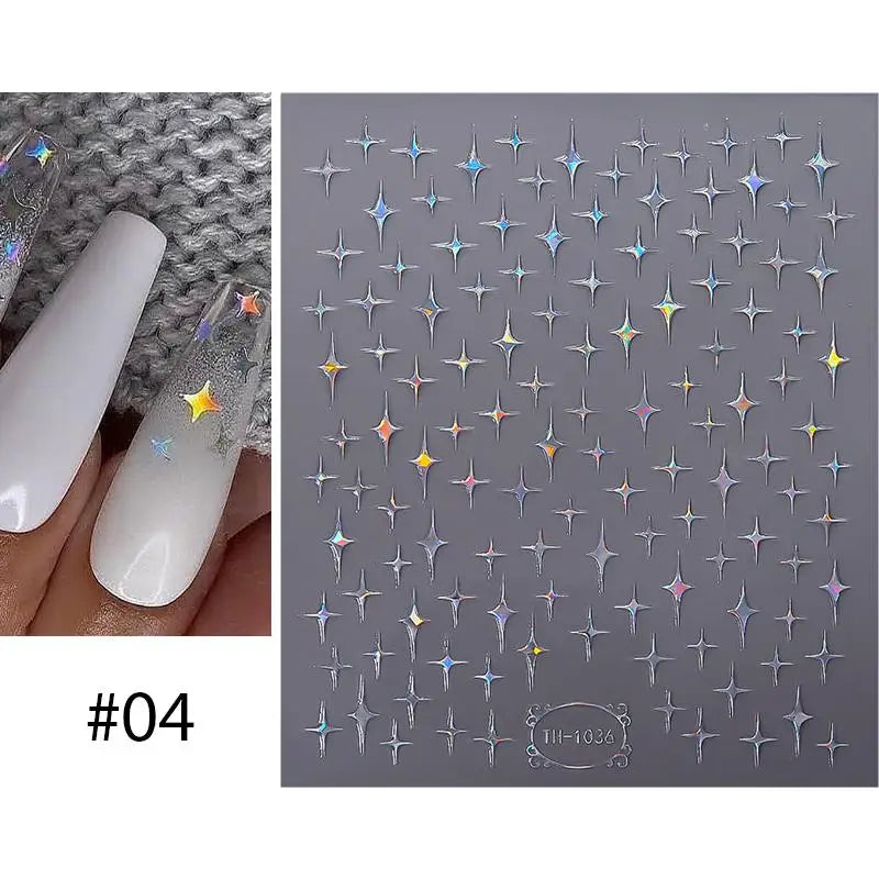 3D Nail Sticker Bowknot Long Silk Ribbon Flower Self-Adhesive Sliders Nail Art Decoration Decals DIY Manicure Accesories New