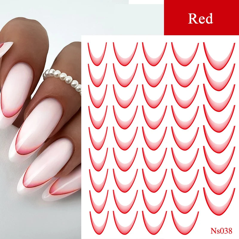 3D Nail Sticker Bowknot Long Silk Ribbon Flower Self-Adhesive Sliders Nail Art Decoration Decals DIY Manicure Accesories New