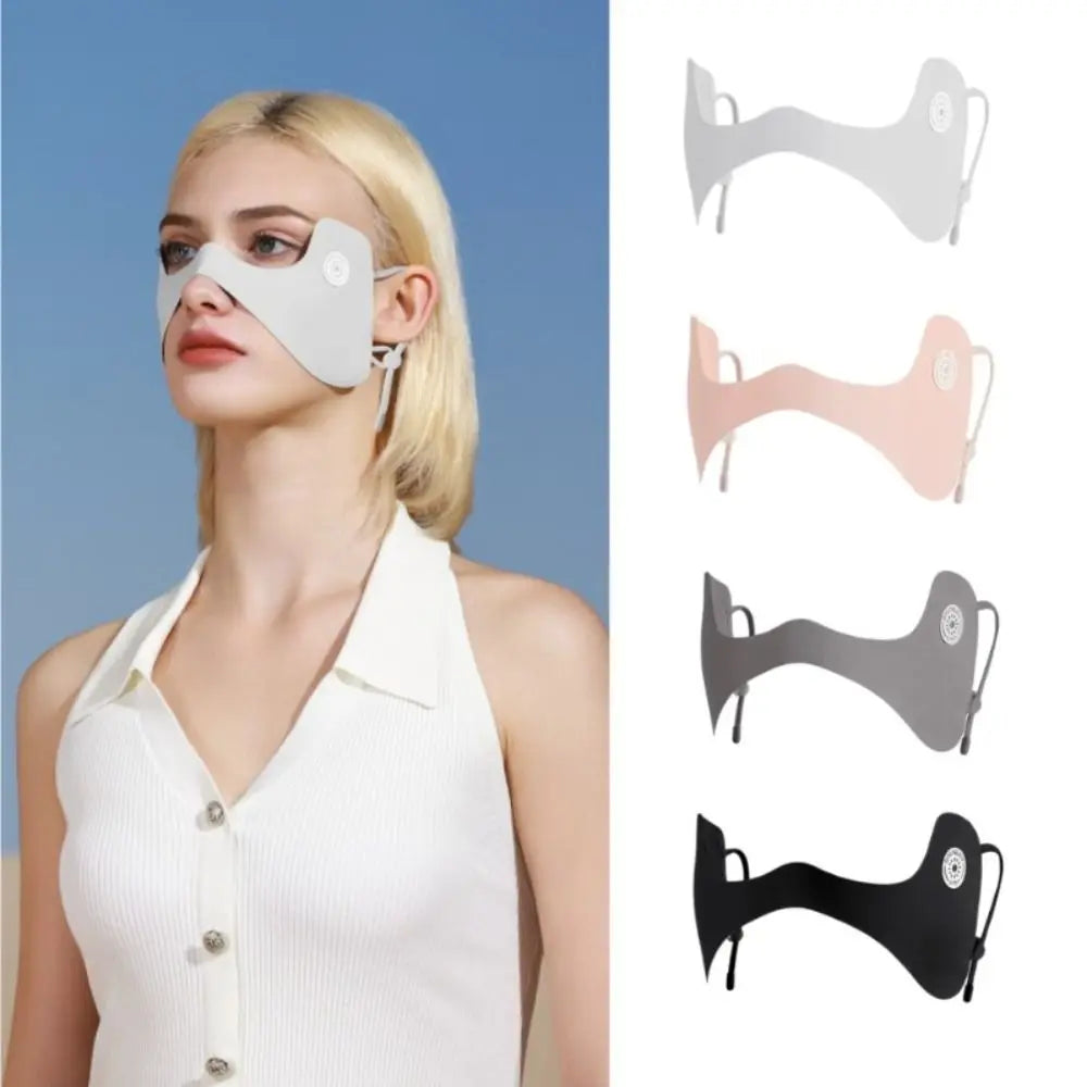 Unisex Sonnenschutz Anti-UV Eisseide Gesichtsschal Gesichtsmaske Sportmaske