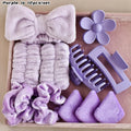 12PCS/SET Ladies multi-color Autumn and winter plush hair accessories set Daily SPA makeup face ultra-practical toiletry set Lad