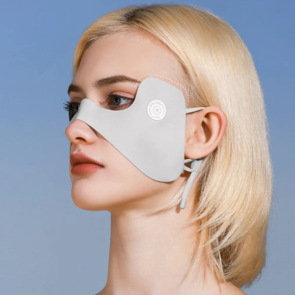 Unisex Sonnenschutz Anti-UV Eisseide Gesichtsschal Gesichtsmaske Sportmaske