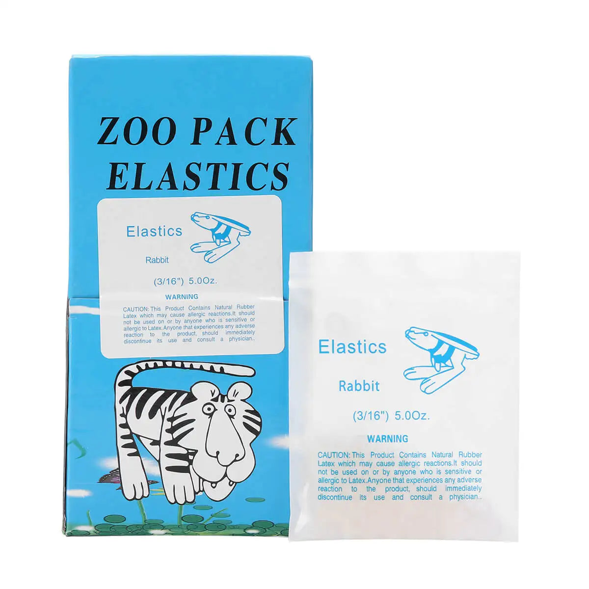 5000 Pcs/Box Dental Orthodontic Zoo Pack Elastics Rubber Bands High Quality Latex Braces Force 3.5/5.0/6.5 OZ
