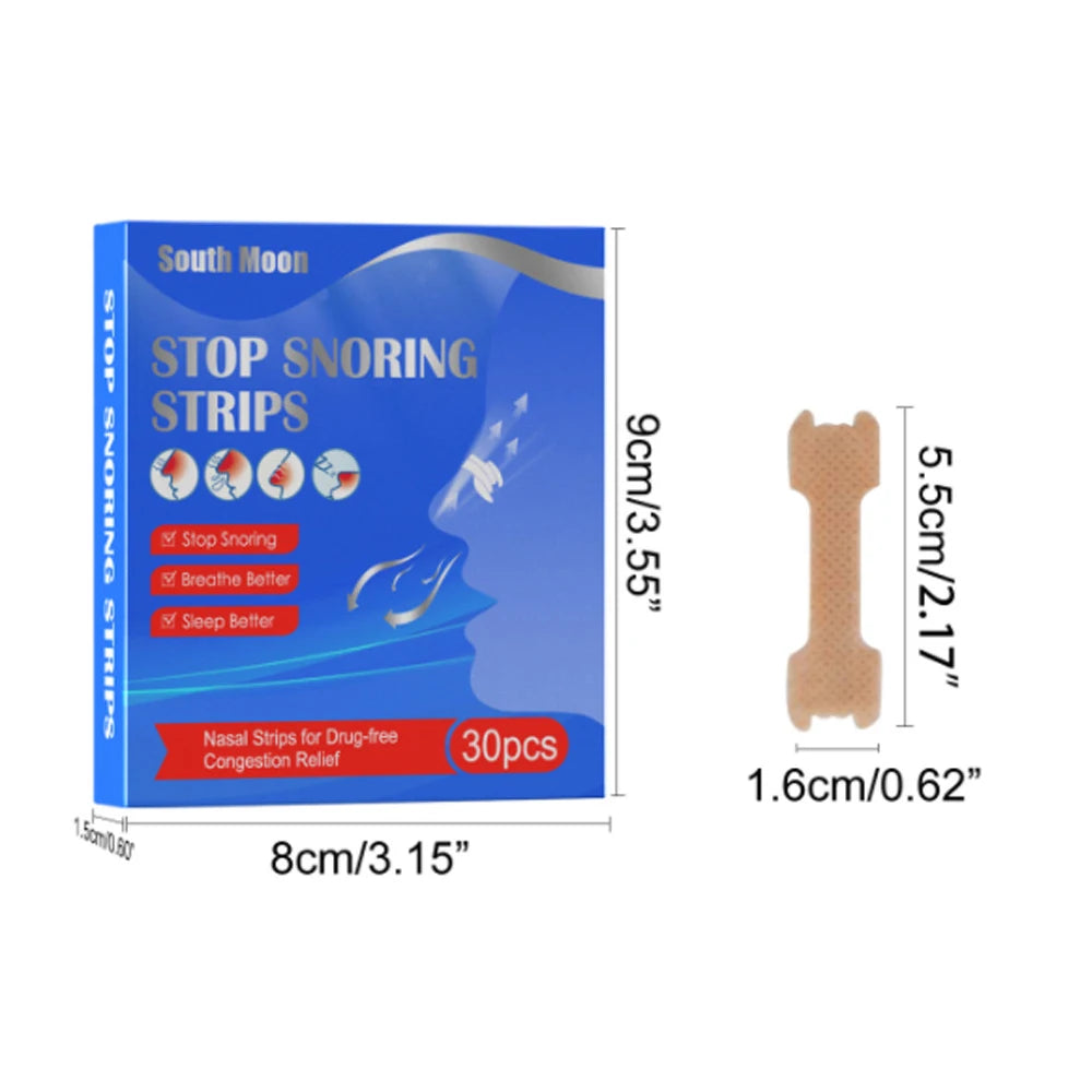 Breath Nasal Strips Anti Snoring Nose Patch Extra Strength Pads Better Breathing Non-Invasive Easier Breath Sleep Aid Decive