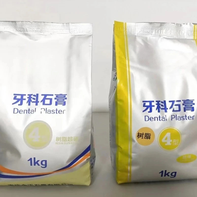 1KG/pack Dental Super Hard Plaster Type 4 Casting Crown Dental Model All Ceramic Mold Powder Dental Specific Gypsum Powder