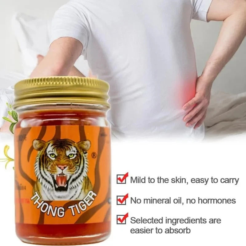 50g 100% Thai Tiger Balm Body Massage Cream Ointment Plaster Joint Arthritis Rheumatic Pain Patch Red Tiger Balm Cream Skin Care