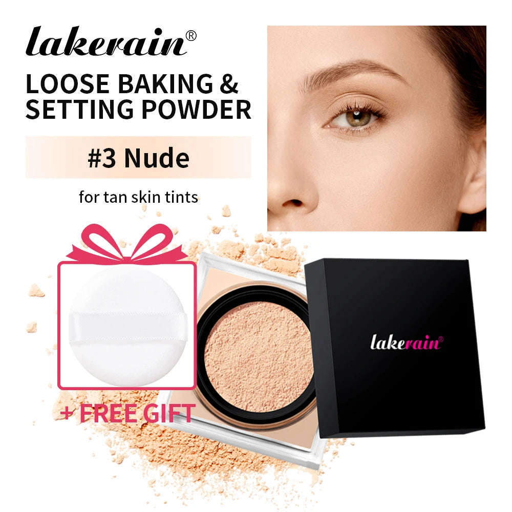 Loose powder makeup Loose Baking&Setting Powder Matte Waterproof Long Lasting Oil Control 4 Colors Loose Powder Makeup Cosmetics