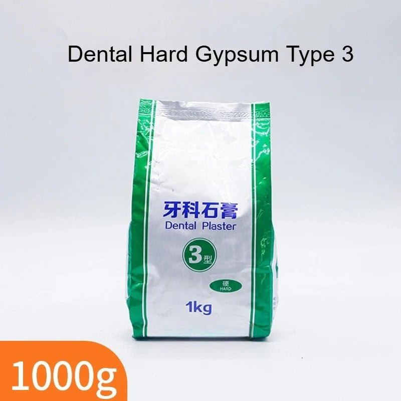 1KG/pack Dental Super Hard Plaster Type 4 Casting Crown Dental Model All Ceramic Mold Powder Dental Specific Gypsum Powder