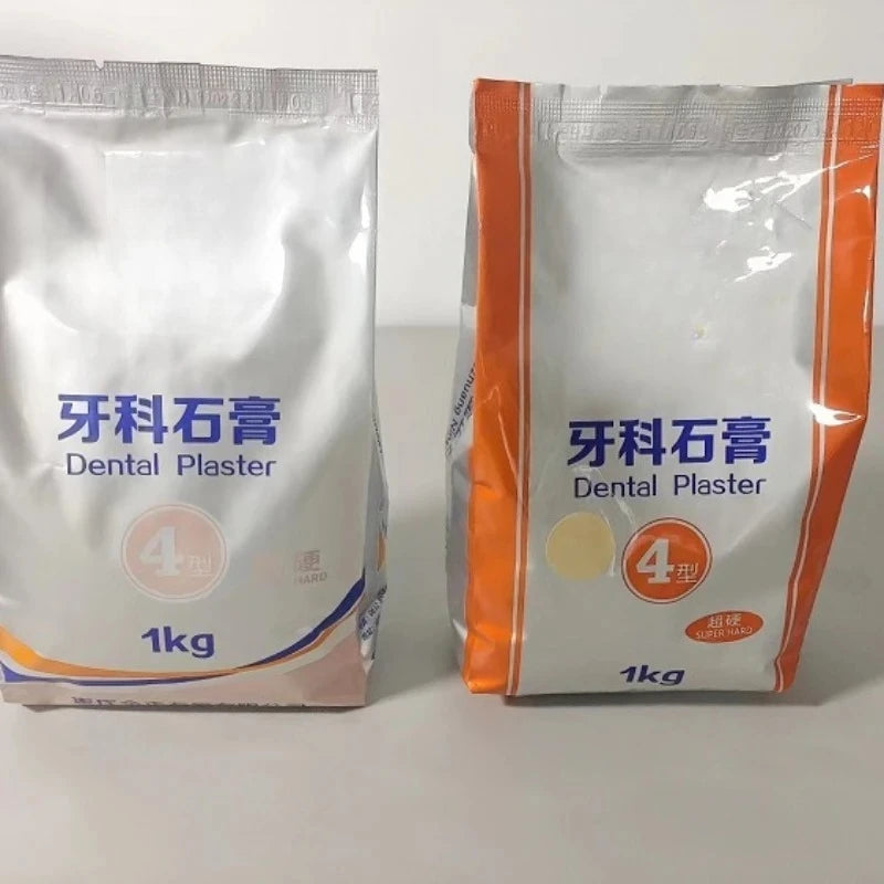 1KG/pack Dental Super Hard Plaster Type 4 Casting Crown Dental Model All Ceramic Mold Powder Dental Specific Gypsum Powder