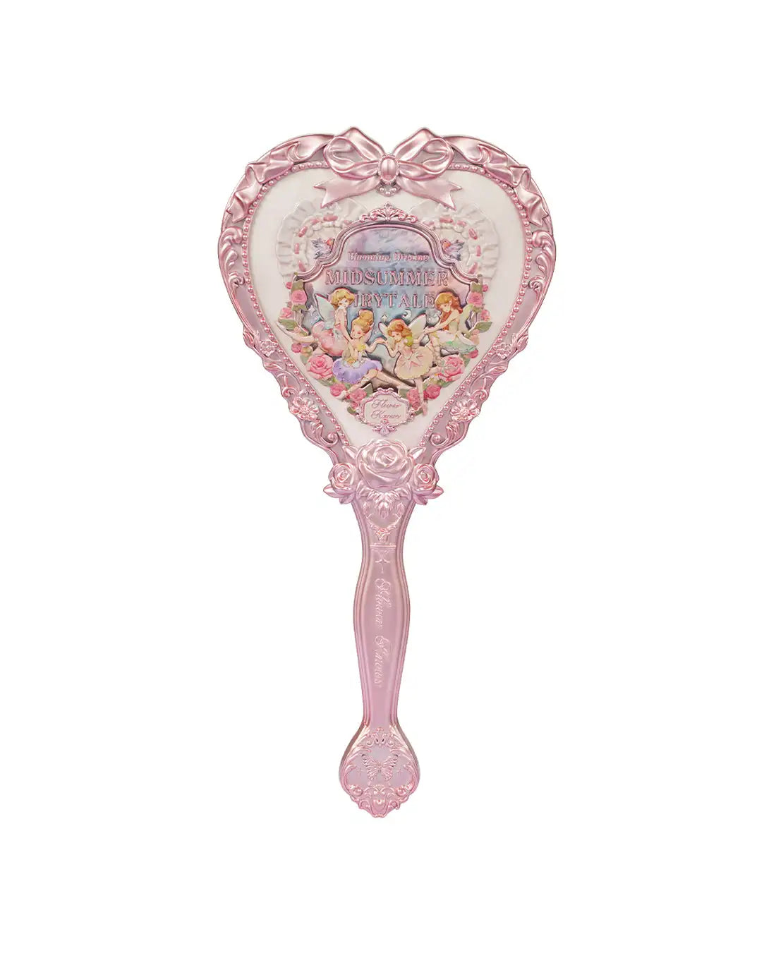 Flower Knows Butterfly Cloud Collar Collection Cosmetic Mirror Hand Holding Mirror Exquisite Relief Makeup Tools Mermaid Mirror