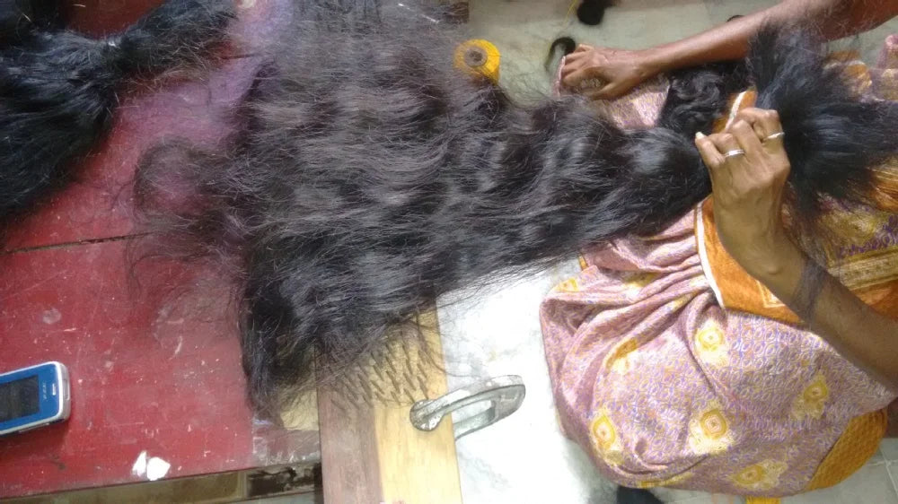 100% Unprocessed Natural Human Hair.india Best Hot 6A Hair Waft