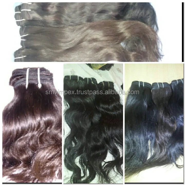 No Split No Bad Smell Wholesale Indian Deep Wave Raw Hair Extension Virgin Process Indian Human Hair From India