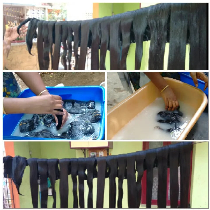100% Unprocessed Natural Human Hair.india Best Hot 6A Hair Waft