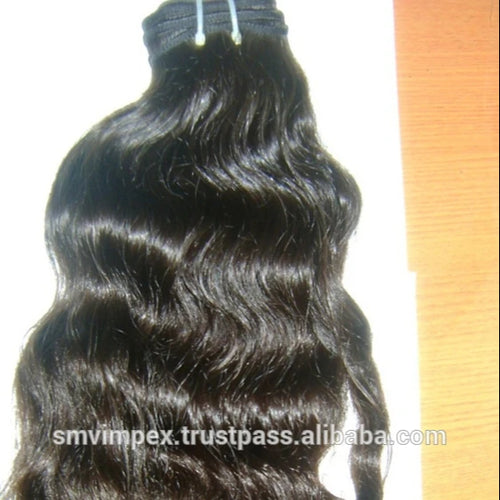 100% Unprocessed Natural Human Hair.india Best Hot 6A Hair Waft
